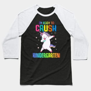 Tee - Unicorn I'm ready to crush Kindergarten 2020 Baseball T-Shirt